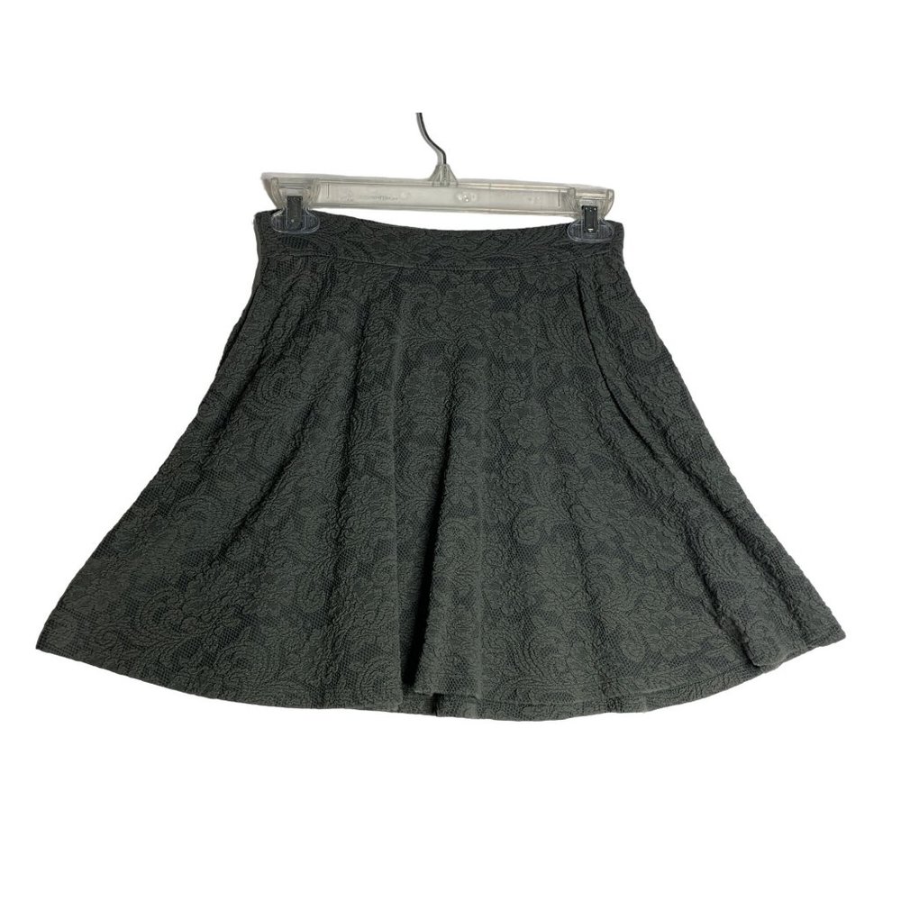 Abercrombie & Fitch Junior Girls Black Lace Layered Skirt with Pockets